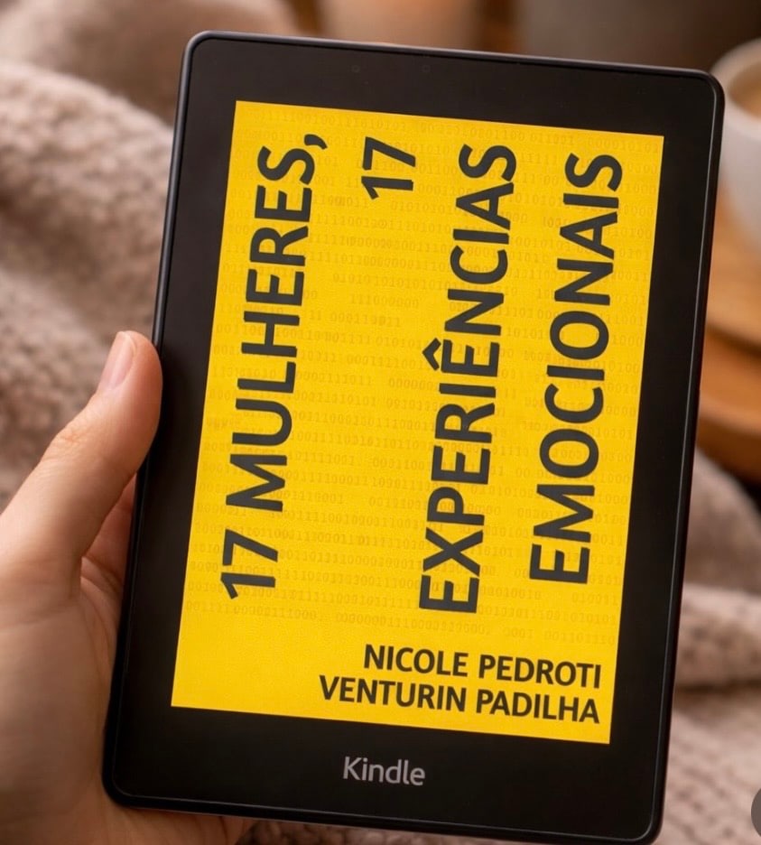 Capa do livro 17 Mulheres, 17 Experiências Emocionais, de Nicole Pedroti Venturin Padilha